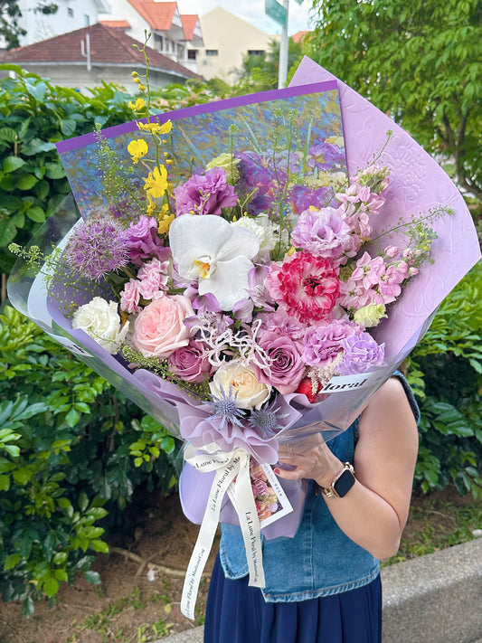 Midnight In Paris - Omakase(Florist Choice)Purple Theme【Size Deluxe】