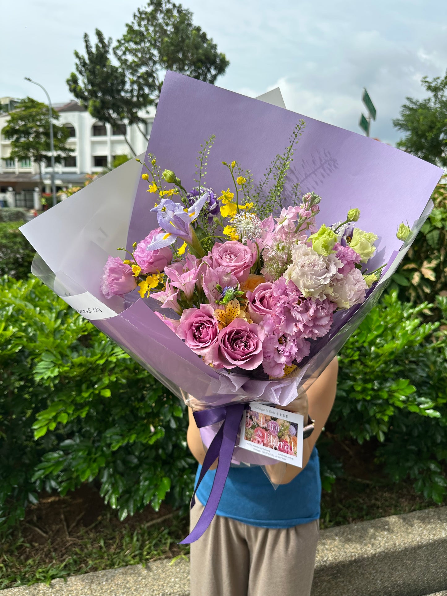 Midnight In Paris - Omakase（Florist Choice）Purple&Yellow Theme【Size Regular】