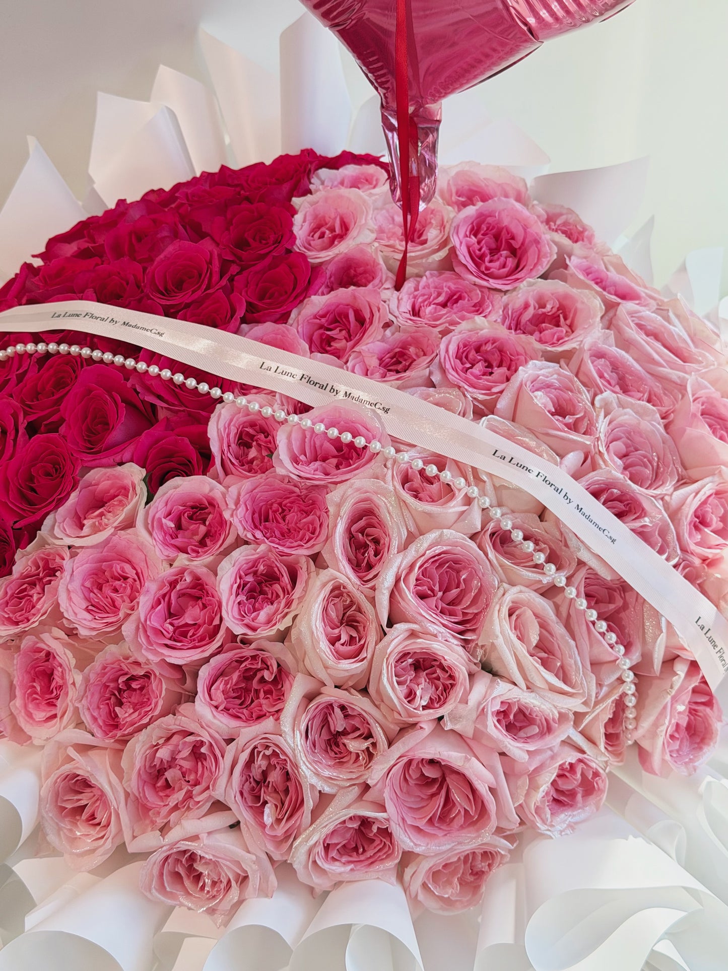 💞 Pink Ombre Dream – 99 Roses Signature Bouquet