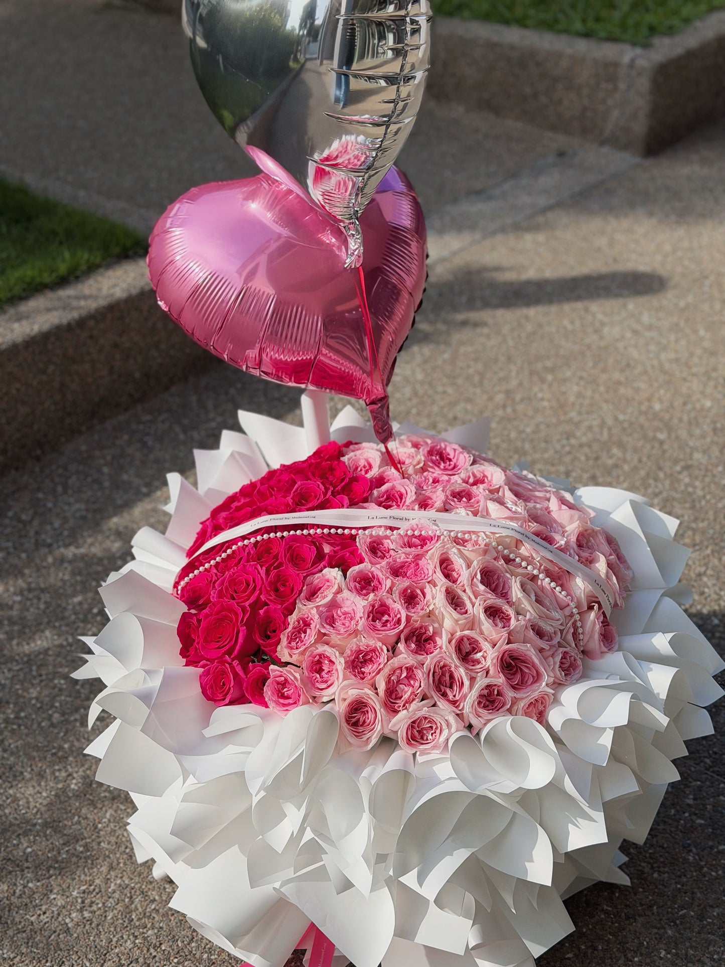 💞 Pink Ombre Dream – 99 Roses Signature Bouquet