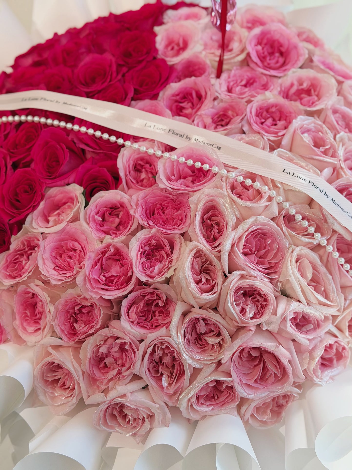 💞 Pink Ombre Dream – 99 Roses Signature Bouquet