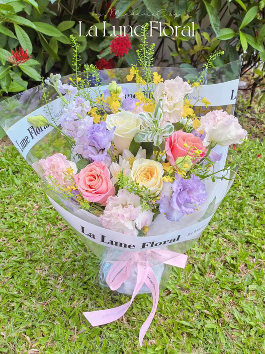 「Midnight In Paris」【Size S】 - Omakase（Florist Choice）Purple & White Theme