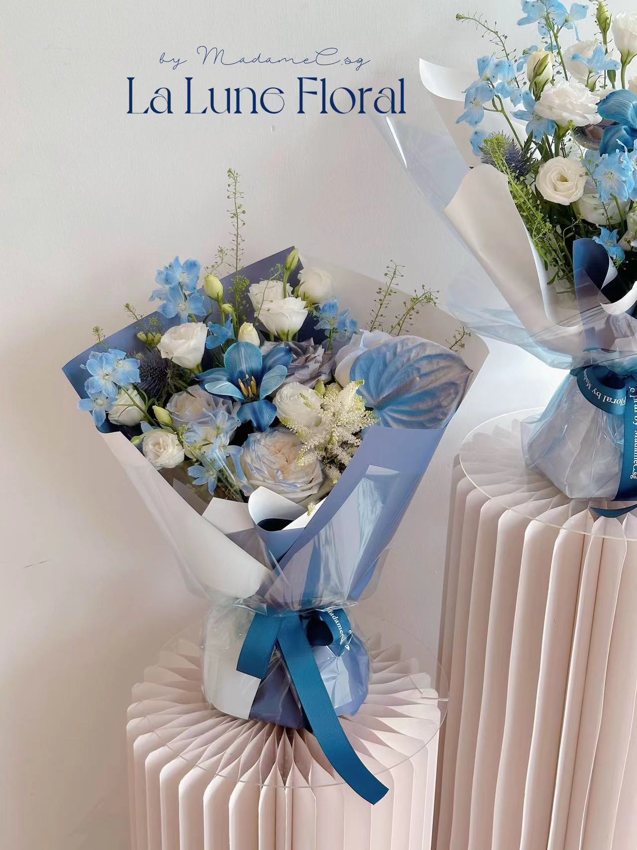 「The Starry Night」【Size S】 - Omakase(Florist Choice)Blue & White Theme