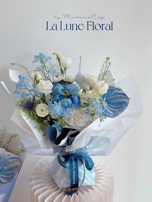 「The Starry Night」【Size S】 - Omakase(Florist Choice)Blue & White Theme