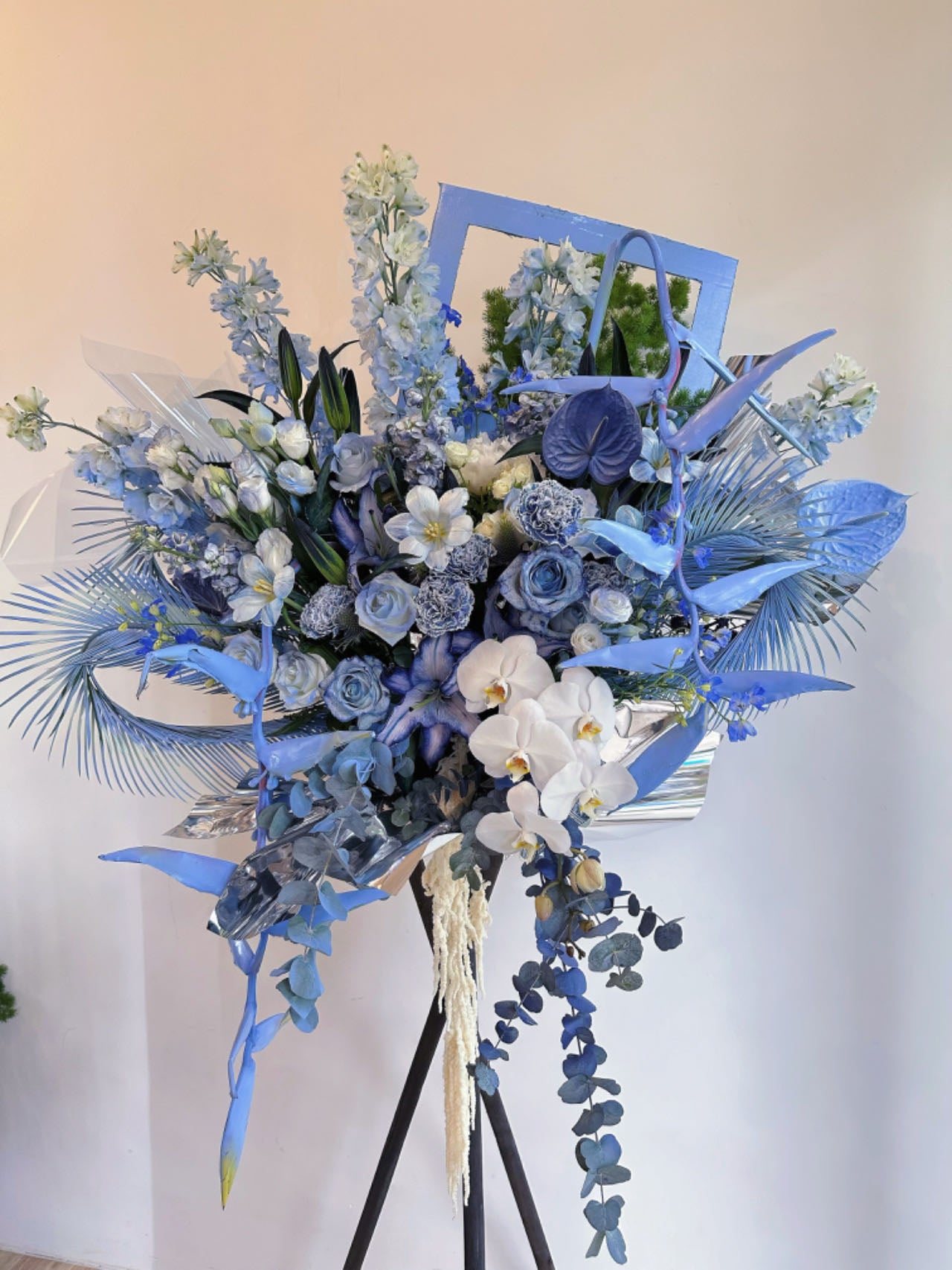 Grand Opening Flower Stand (Grand） - Blue Theme