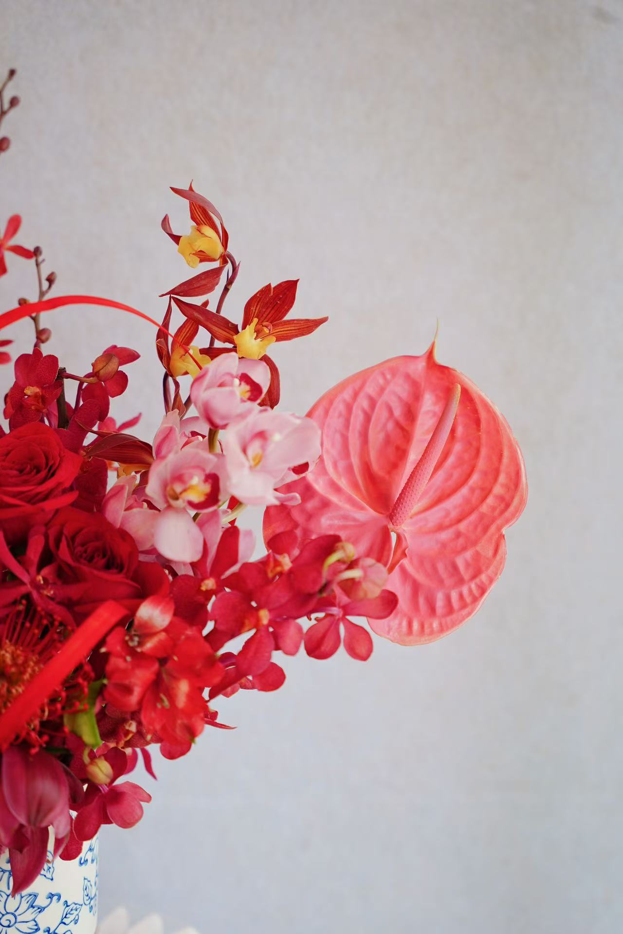 2025🧧CNY Fresh Flower Box - 「鸿运当头」Hong Yun Dang Tou ❤️ Red Theme
