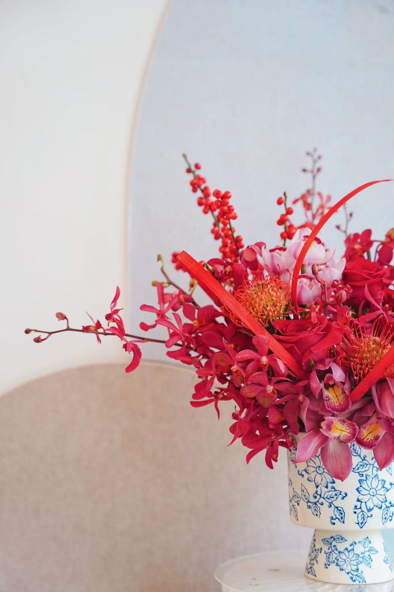 2025🧧CNY Fresh Flower Box - 「鸿运当头」Hong Yun Dang Tou ❤️ Red Theme