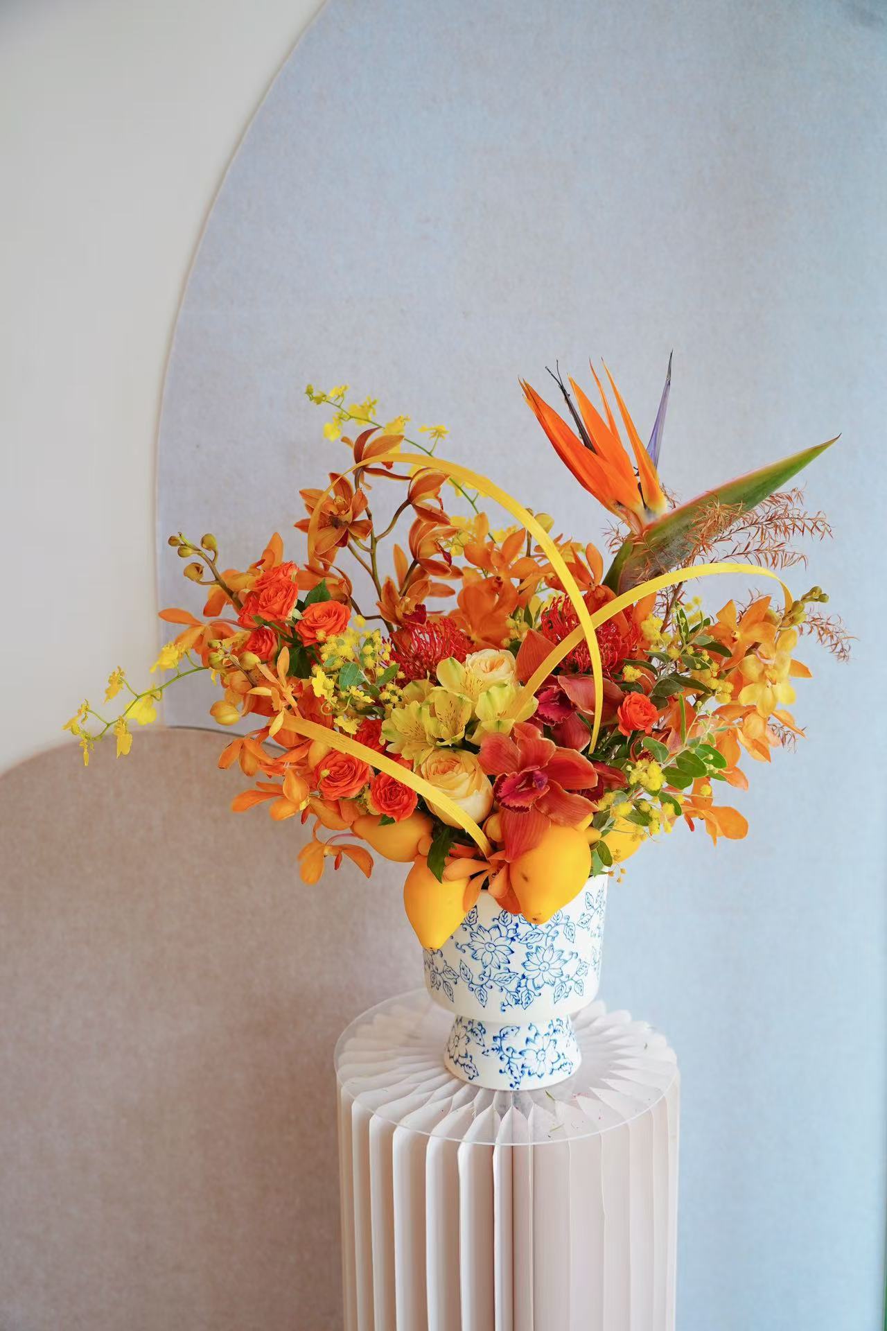 2025🧧CNY Fresh Flower Box - 「金银满屋」Jin Yin Man Wu 💛 Yellow&Orange Theme