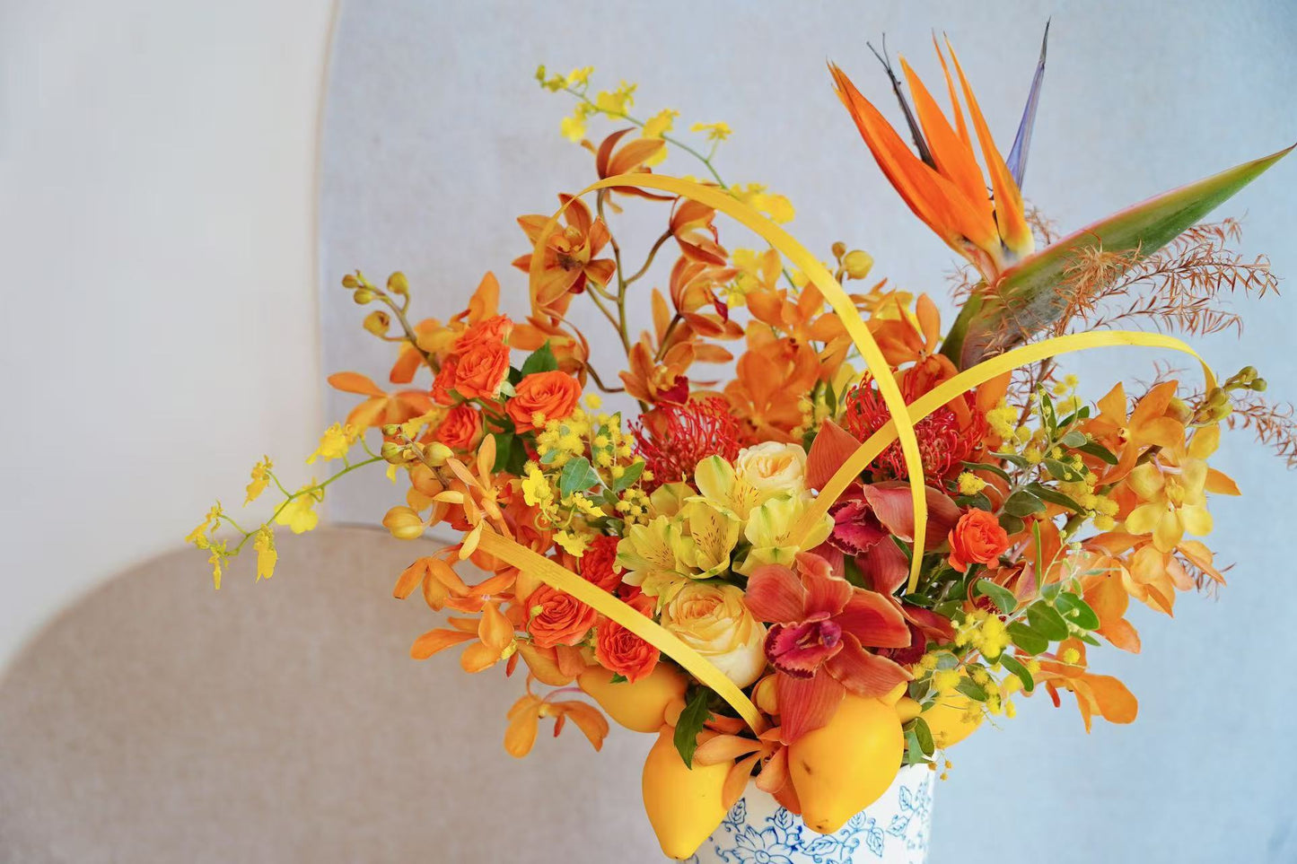 2025🧧CNY Fresh Flower Box - 「金银满屋」Jin Yin Man Wu 💛 Yellow&Orange Theme