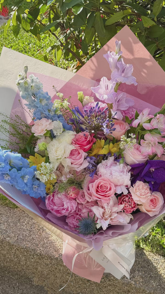 Midnight In Paris - 【Size Premium】 Omakase（Florist Choice）Purple&Pink Theme