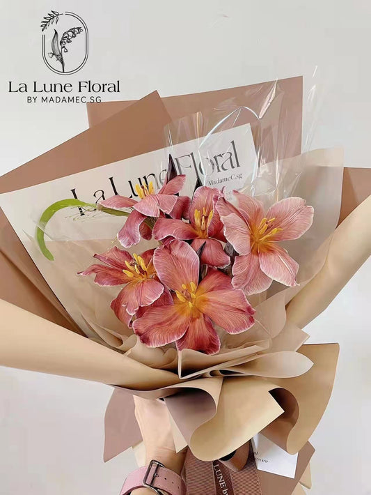 Browine Tulip Bouquet（8 stk）