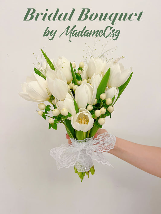 Serenity -  Tulips Bridal Bouquet