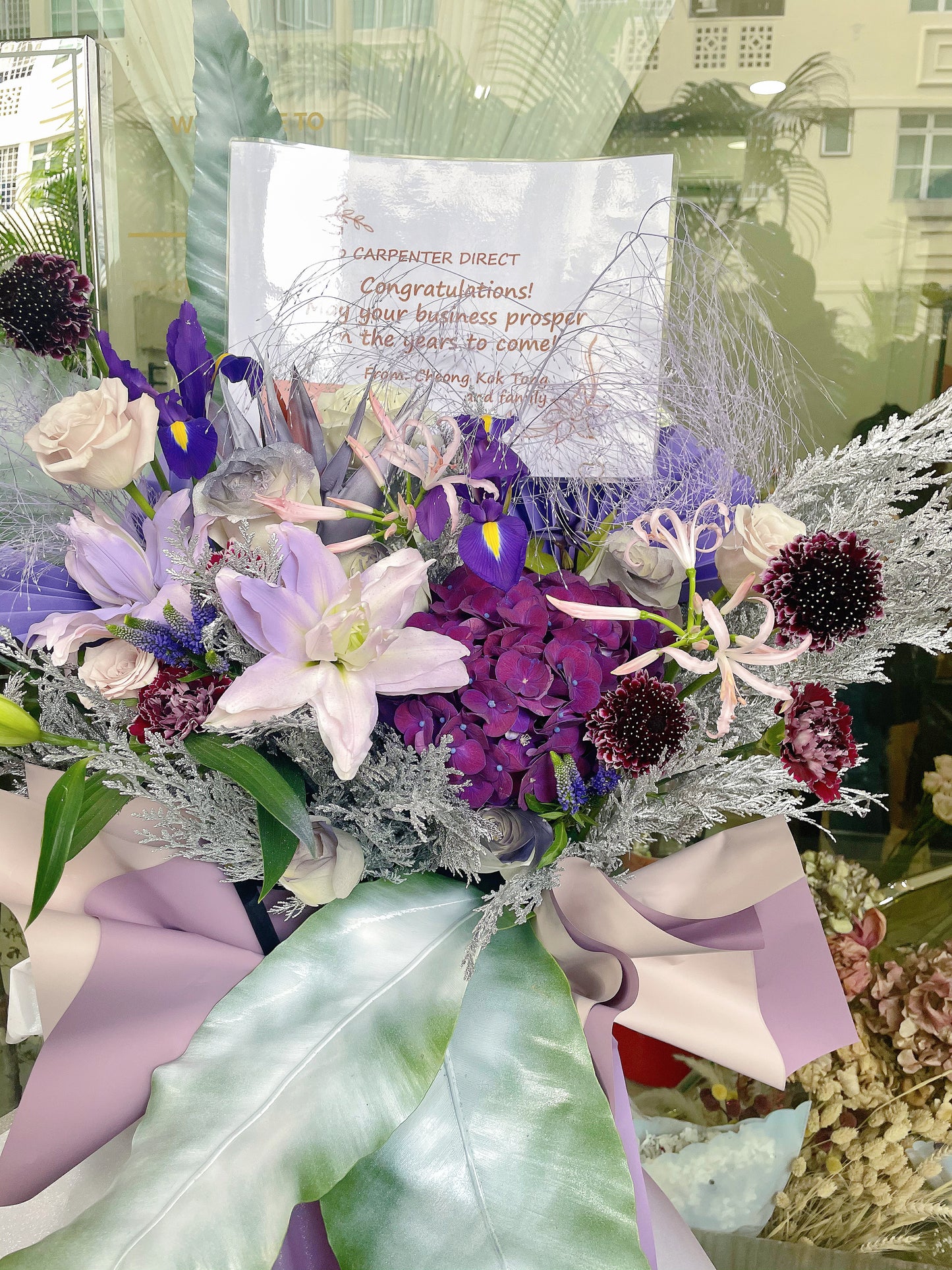 Grand Opening Flower Stand (Classic） -  Purple & Pink theme