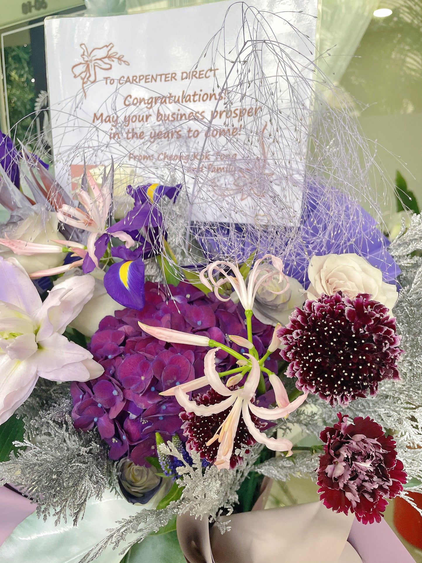 Grand Opening Flower Stand (Classic） -  Purple & Pink theme