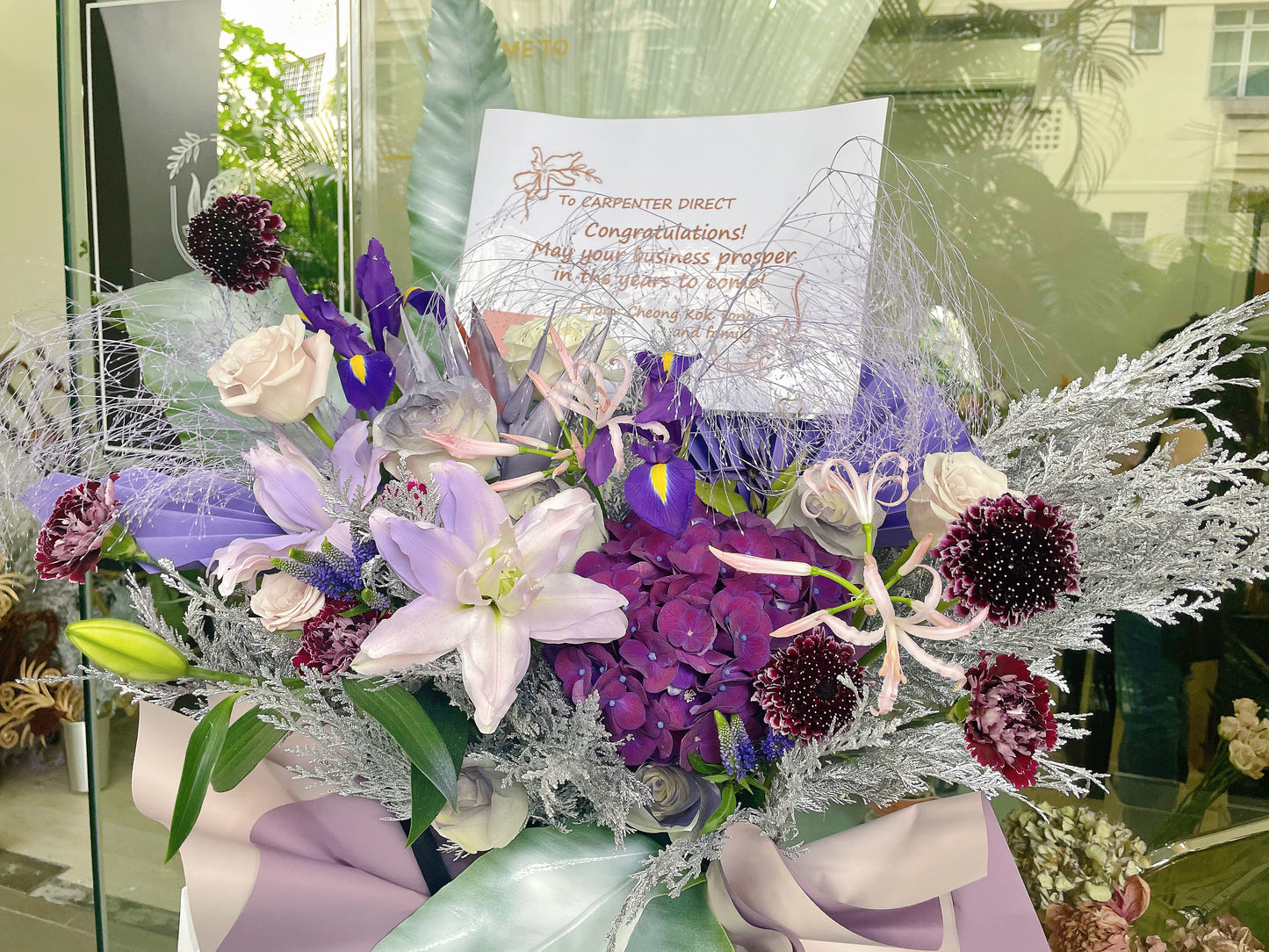 Grand Opening Flower Stand (Classic） -  Purple & Pink theme