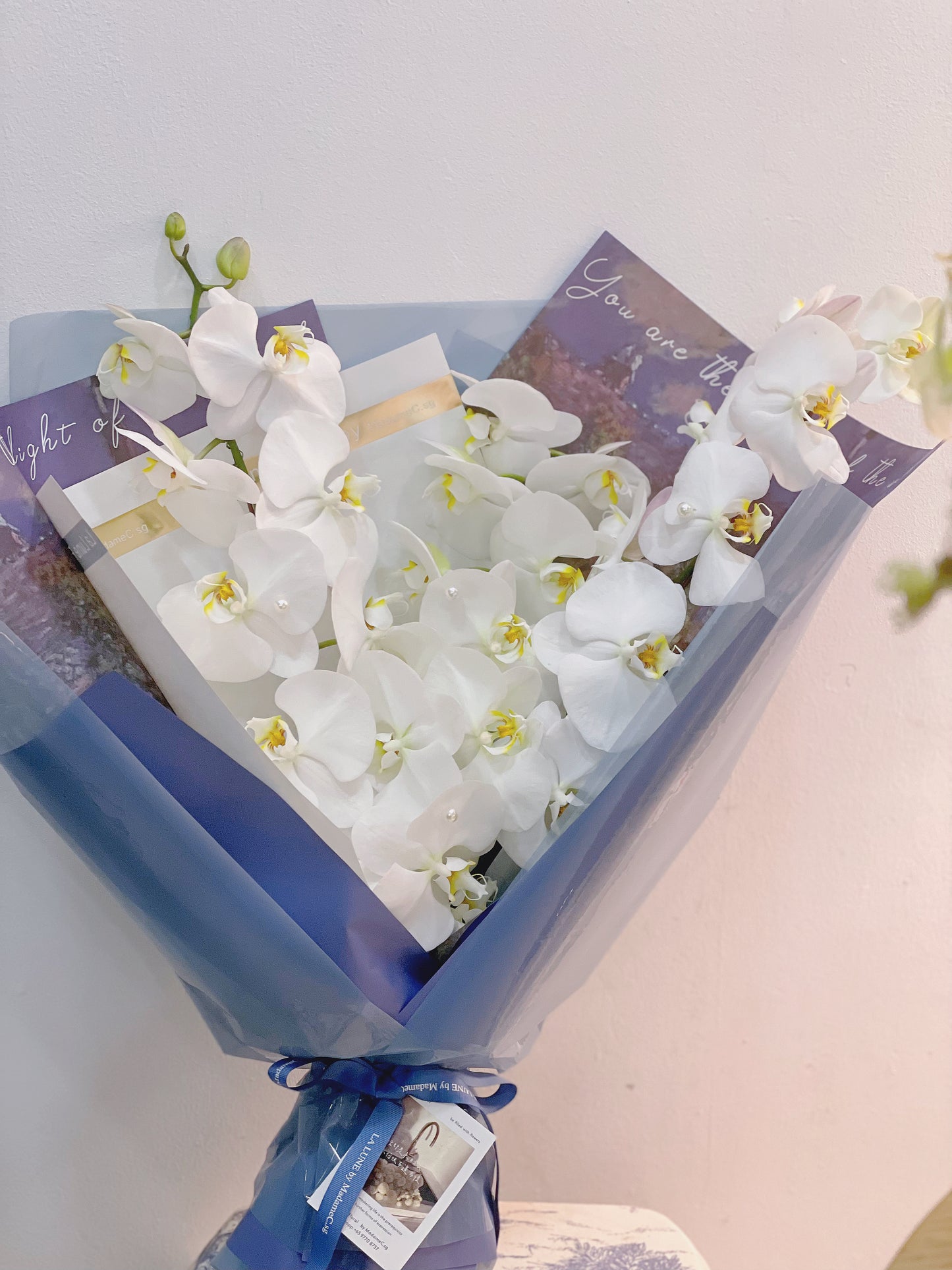 Elegance Phalaenosis white Bouquet（3 stk）